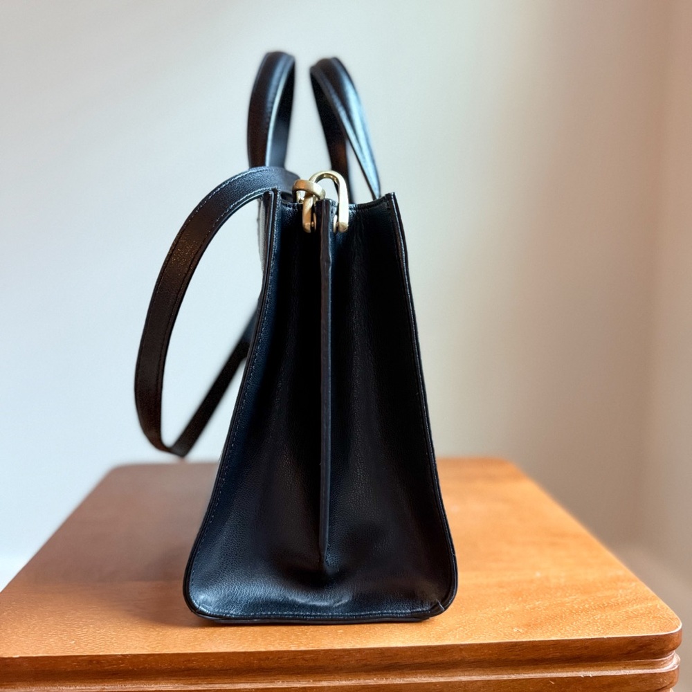 LNWOT Ted Baker Black Leather Structured Purse - Picture 3 of 5